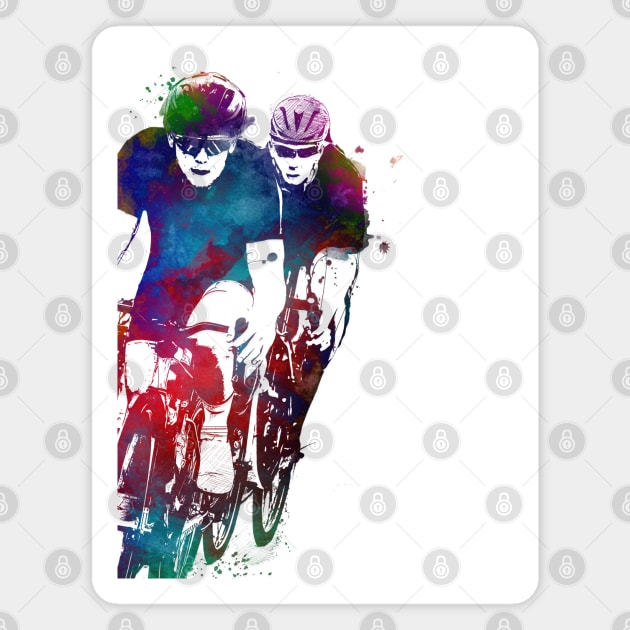 Cycling Bike sport art #cycling #sport #biking Magnet by JBJart